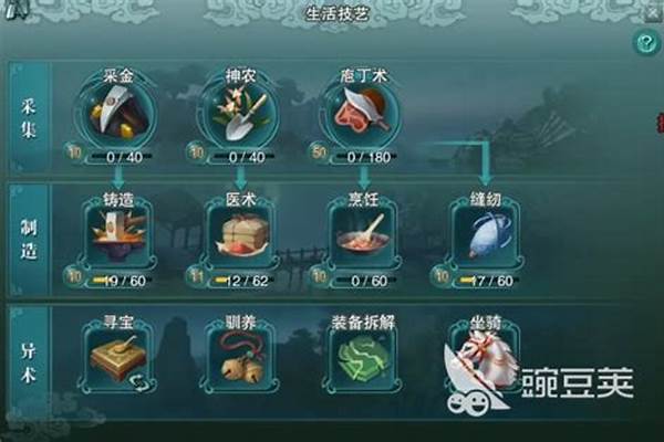 剑三生活技能在那里学