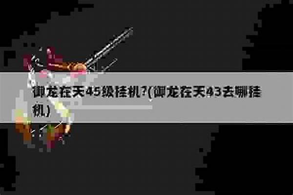 御龙在天54级去哪挂机