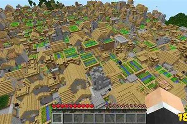 我的世界最大村庄种子手机版_我的世界手机版求好种子啊，适合玩生存模式