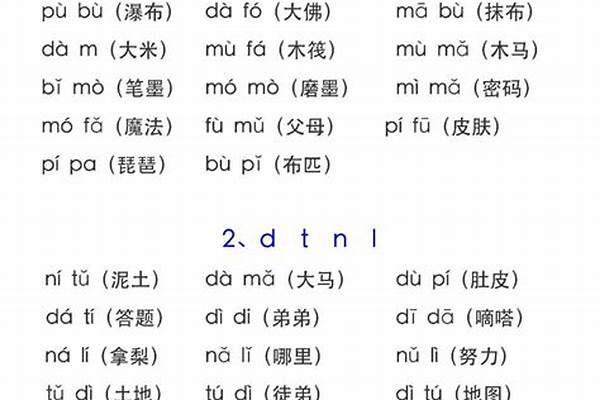 拼音“mo”和“me”的区别是什么