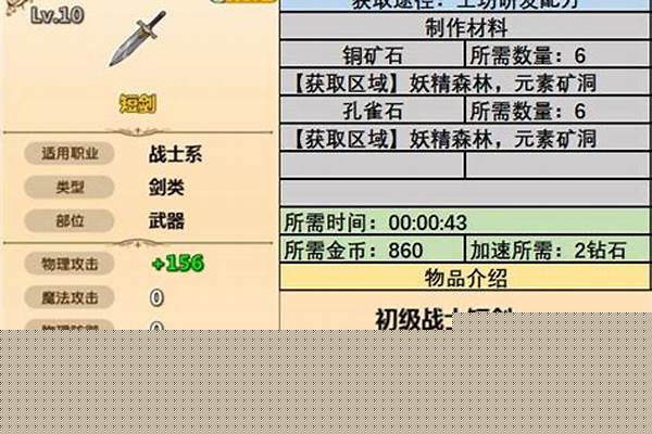 超冒险小镇物语装备配方一览